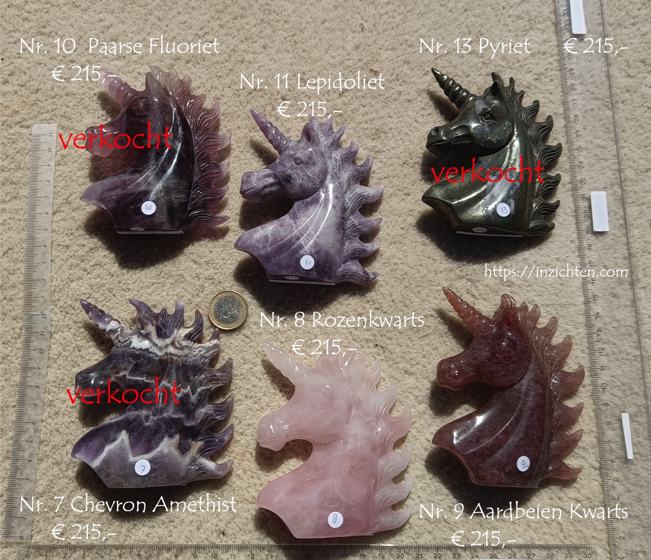 Magische Eenhoorns handgecarved - Afbeelding 19