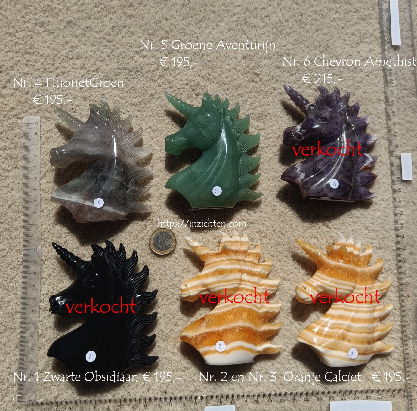 Magische Eenhoorns handgecarved - Afbeelding 18