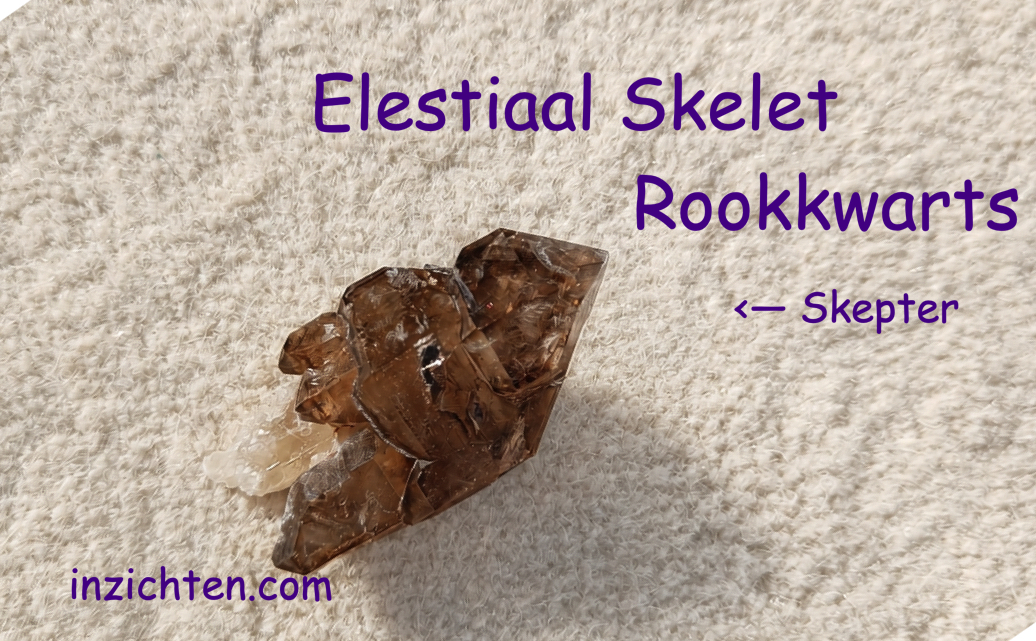 Speciaal geopende Elestiaal Skelet Rookkwarts - Afbeelding 23