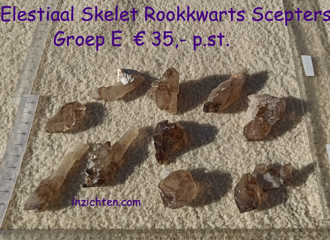 Speciaal geopende Elestiaal Skelet Rookkwarts - Afbeelding 6